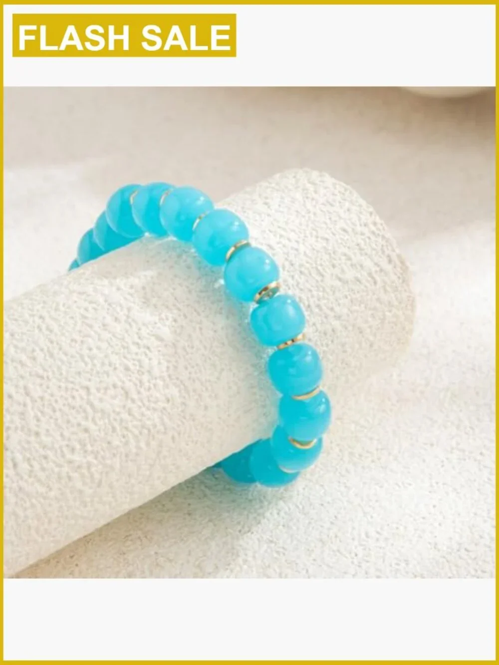 Chunky Beaded Bracelet Women Handmade Statement Jewelry Wrap